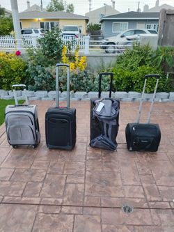 4 Carry-on suitcases