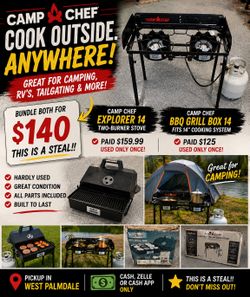 🏕️Camp Chef Camping Bundle – 🙌 AMAZING DEAL! 🔥 $140