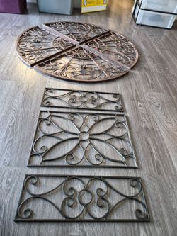 Inside outside metal wall art