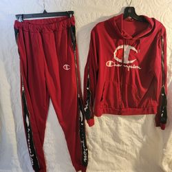 Champion 2 Piece Set Pullover Hoodie and Jogger Pants Outfit size XXL