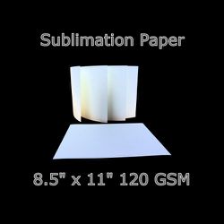 Sublimation Paper  8.5 X 11 100 Sheets  120gsm N-o Curl 