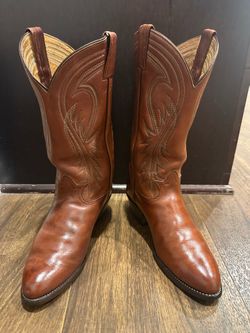 Vintage Justin western cowboy boots, Style 1058, Made in U.S.A.