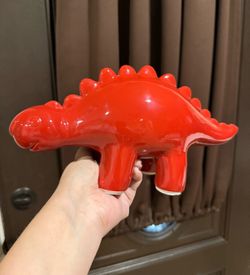 Red Dinosaur piggy bank