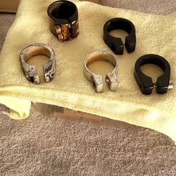 USED BMX SEAT CLAMP S EACH ONE 5 BUCKS  CADA UNA 5 DOLLARES