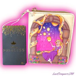 Loungefly Disney Tangled Rapunzel Lantern Window Mini Zipper Wallet
