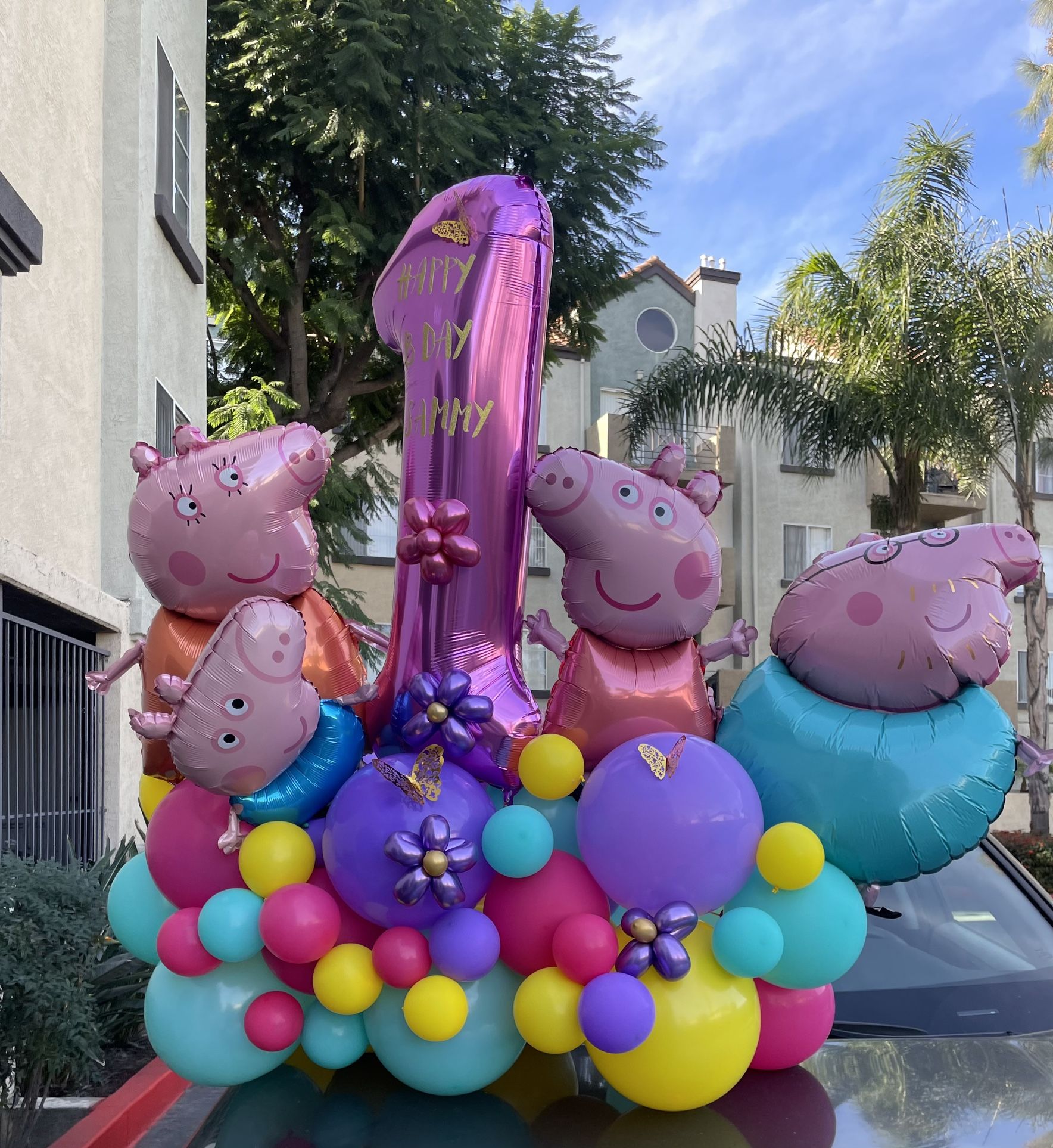 Birthday Number Balloon bouquet