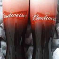 Budweiser Limited Edition Beer Glasses