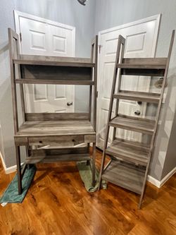 Desk with matching bookshelf