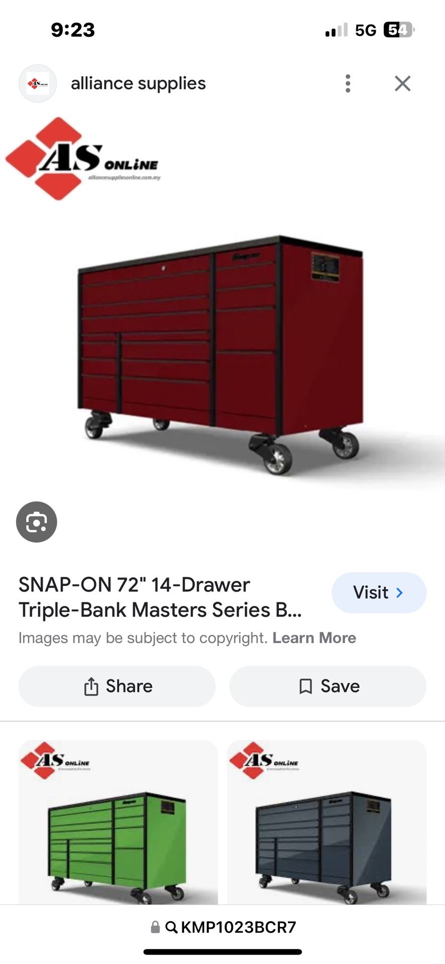 Snap On Epic Series 72” Toolbox Burgundy Red With Black Trim, Logos, And Top