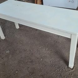 Ashley Dining Table Bench/ Chair For Kitchen Or Dining Room/ Farmhouse/ Rustic/ Country Living/ Cottage/ White/ Cream/ Wood