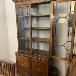 Vintage Armoir With Glass Doors $80