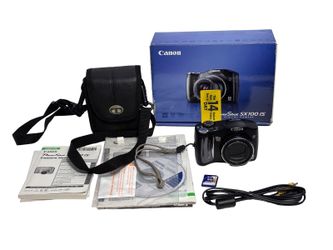 Canon PowerShot SX100 IS 8MP Digital Camera 10x Optical Zoom Box Case Tested Wor