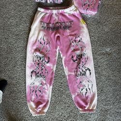 Awful Lot Of Cough Syrup Cloud Sweatpants Pink 