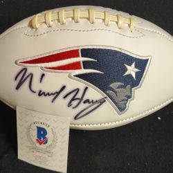 New England Patriots Autographed Football