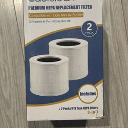 Cabiclean, Premium Hepa Replacement Filter, White. Core Mini Air Purifier.