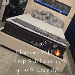 💥 Queen, King, Cal King Light Up Fireplace Bed Frames 💥 Furniture Sectionals Avail
