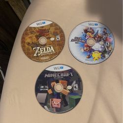 Wii U Games Super Smash Bros, Zelda Breath Of The Wild And Minecraft