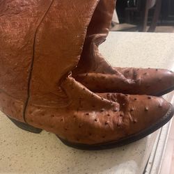Botas De Avestrus 9/1/2 Mexicano 10 .1/2 Americano