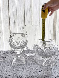 Vintage Crystal Vases Medium