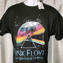 New Pink Floyd "Dark Side Of The Moon" Vintage Short Sleeve T-Shirt