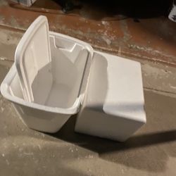 Two Styrofoam Coolers 