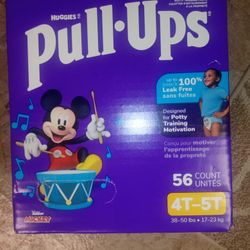 HUGGIES PULL UPS 4T-5T. 56 COUNT