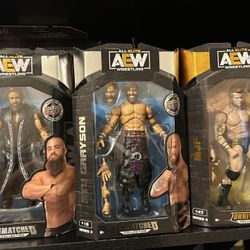 Aew Wrestling Figures $10 Each Silver , Grayson & MJF 