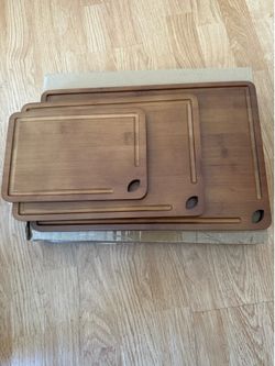 Bamboo Cutting Board Set 3 Sizes