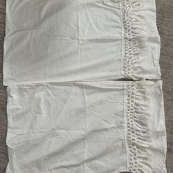 Like new macrame standard pillow cases 