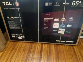 65” tcl hd 4k  smart tv