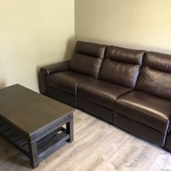 Sofa With 2 Recliners 