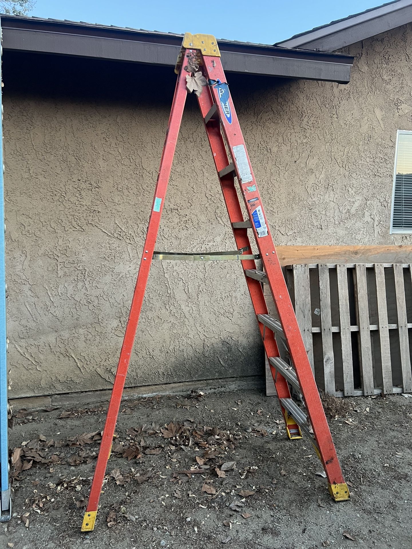 Werner Ladder, 8ft, Orange