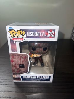 NEW IN HAND Chainsaw Villager Resident Evil Funko Pop #1292 Video Games Horror Gaming RE Vinyl