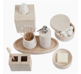 Kassatex Limestone Bath Accessories