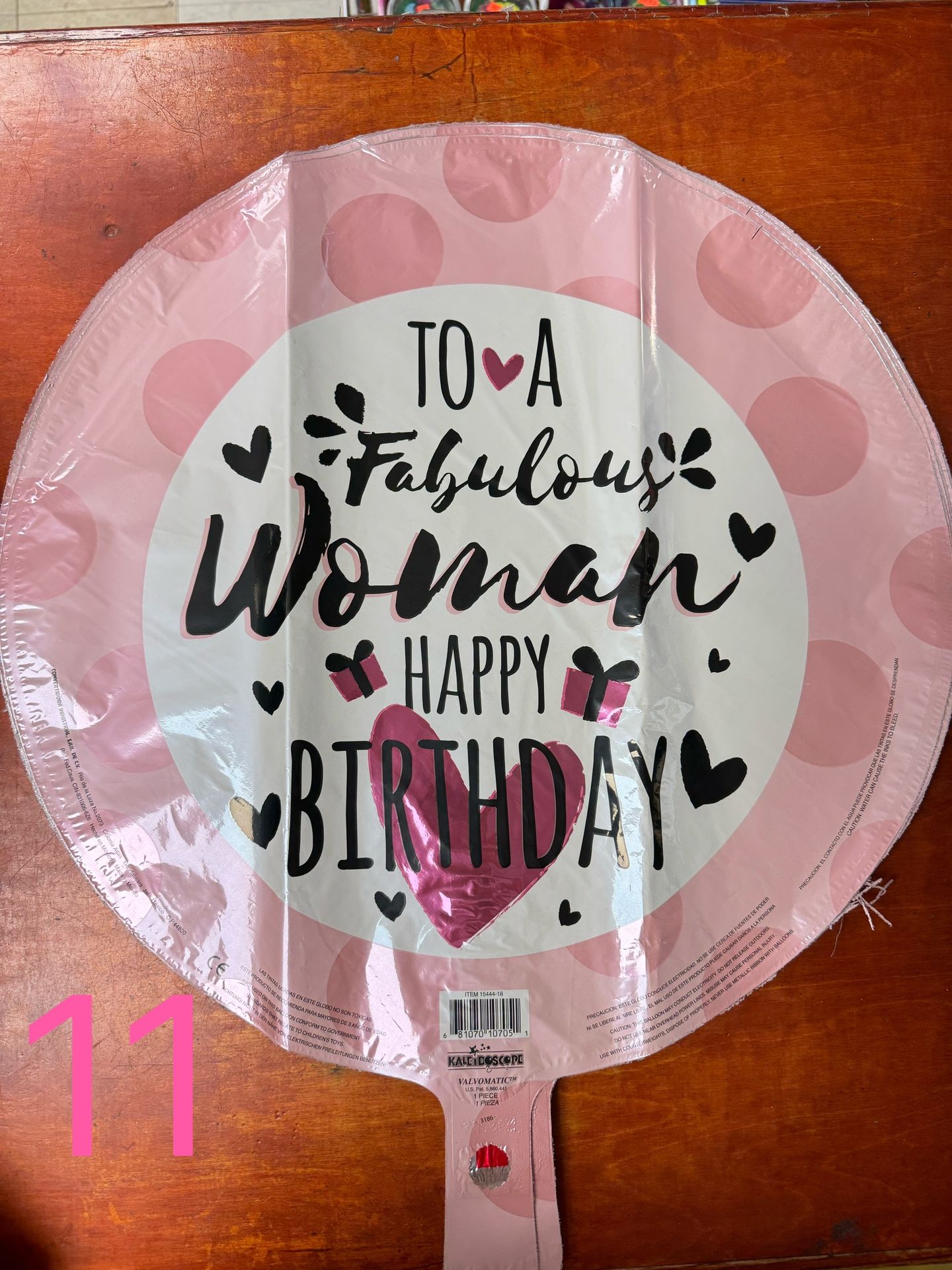 18” Happy Birthday Balloons 5pcs