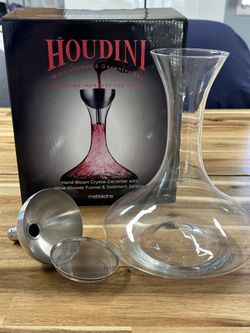 Hand-Blown Crystal Decanter