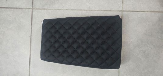 Black Quilted Armrest Cover
