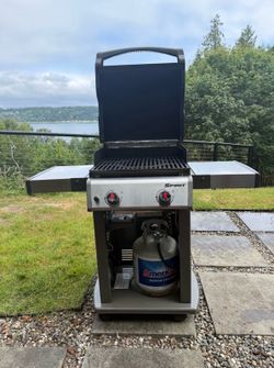 Weber Spirit E-210 Black 2 -Burner Liquid Propane Gas Grill With 2 Tanks