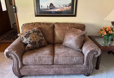 Brown Sofa and Loveseat Set