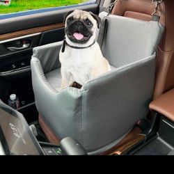 Dog Car Seat Elevated Pet Bucket Booster Seat for Small Dogs,Dog Bed for Back Seats