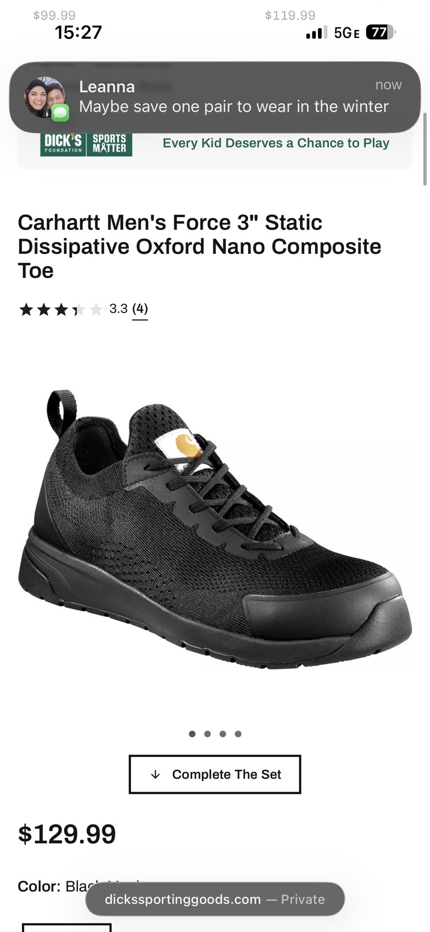 Carhartt Steel Toed Shoes