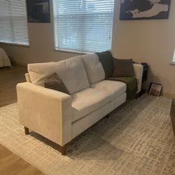 White Loveseat Couch