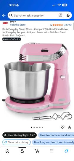 Dash mini mixer - pink