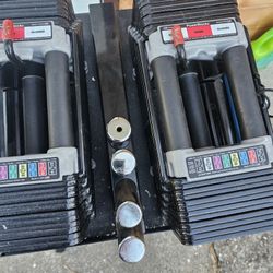 Powerblock Dumbells With Stand 