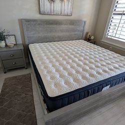 Stearns & Foster Estate King Mattress – Luxury Firm Pillow Top (Guest Room, Like New)