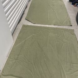 Thick Olive Drapes  4 Of Them 