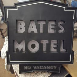 Bates Motel Light Up Sign