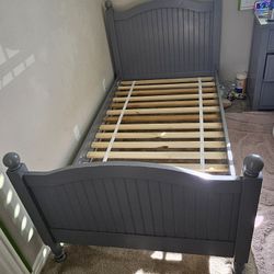 Pottery Barn Kids Catalina Twin Bed Frame. (1 Or 2 Available) Gray Color