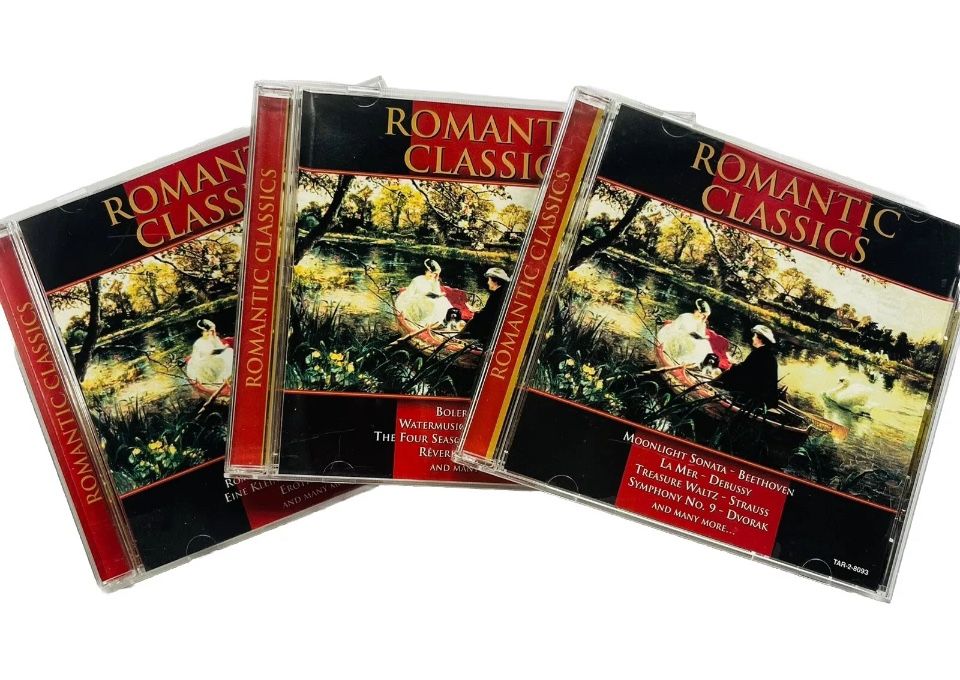 Romantic Classics Musc 3 CD Set Bolero Ravel Strauss Beethoven Vivaldi Music