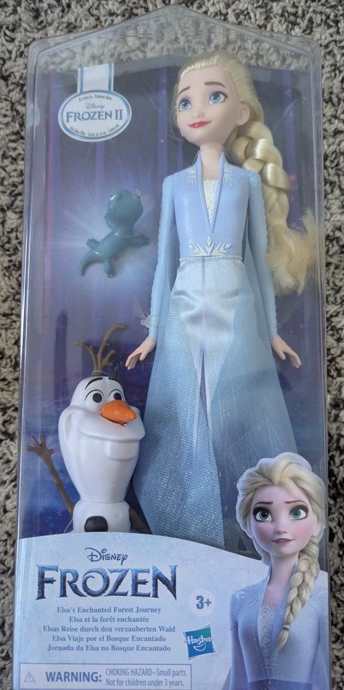 Disneys Frozen 2 Elsas Enchanted Forest Journey Set, Elsa Doll, Olaf, Bruni